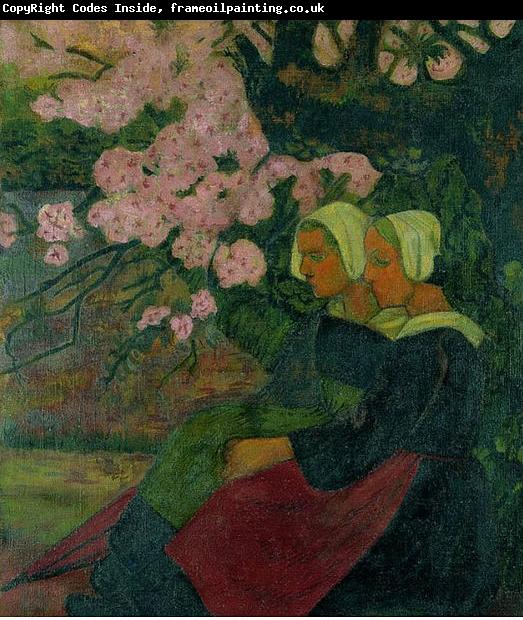 Paul Serusier Two Breton Women under an Apple Tree in Flower
